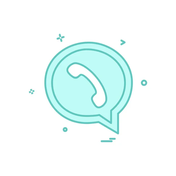 Chat Icon Design Vector — Stock Vector