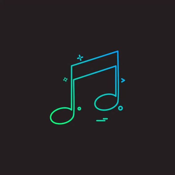 Audio Ikone Für Musikspieler — Stockvektor