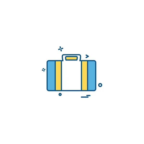 Briefcase Icon Design Vector Illustration — Stock Vector