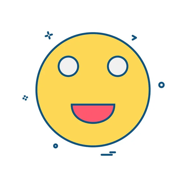 Emoji Icono Diseño Vector — Vector de stock