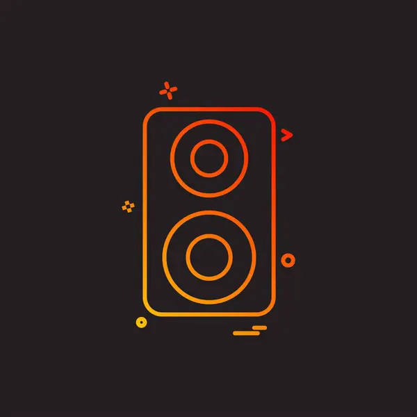 Diseño Icono Altavoz Ilustración Vector Colorido — Archivo Imágenes Vectoriales