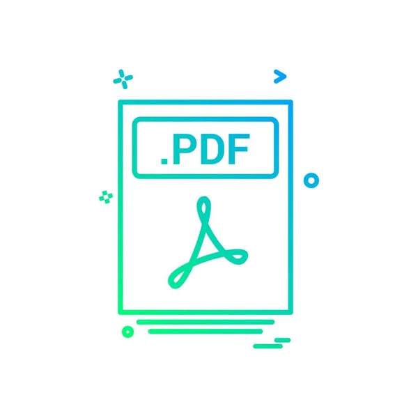 ファイル ファイルの Pdf アイコン ベクトルのデザイン — ストックベクタ