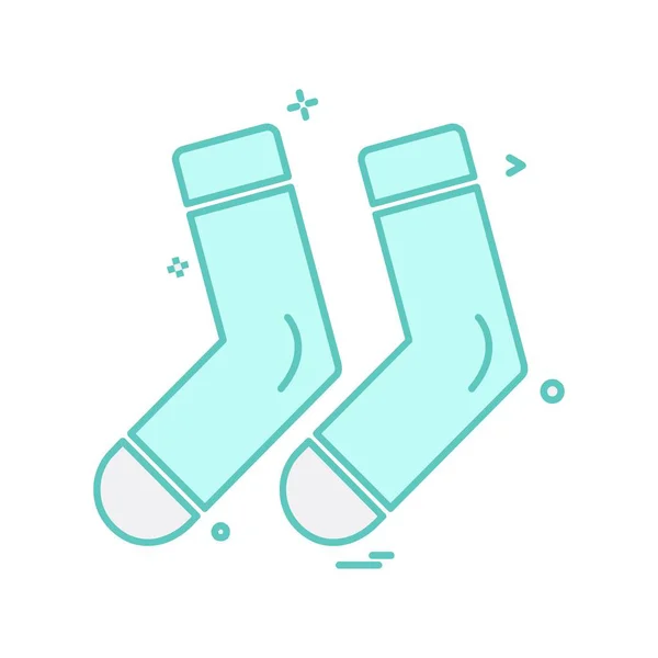 Εικονογράφηση Φορέα Σχεδιασμού Εικονίδιο Κάλτσες — Διανυσματικό Αρχείο