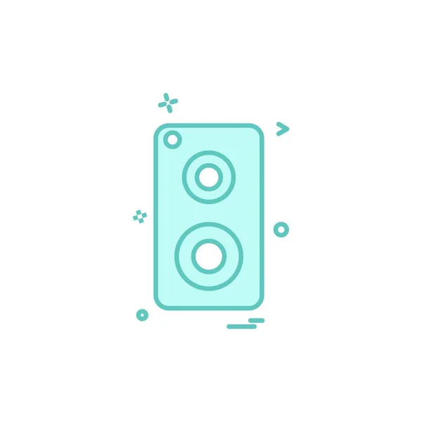 Speaker Music Icon Vektordesign — Stockvektor