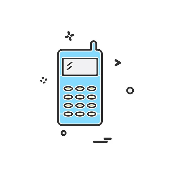 Telephone Icon Design Vector — Stock Vector