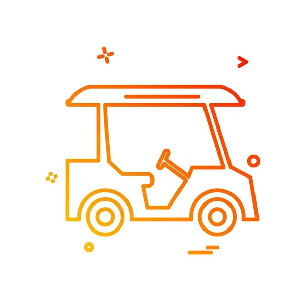 Icono Golf Diseño Vector Ilustración — Archivo Imágenes Vectoriales