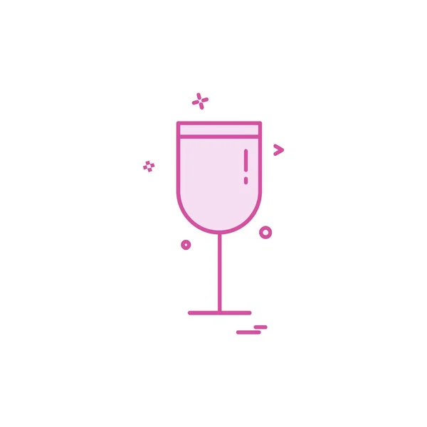 Drink Pictogram Ontwerp Kleurrijke Vectorillustratie — Stockvector