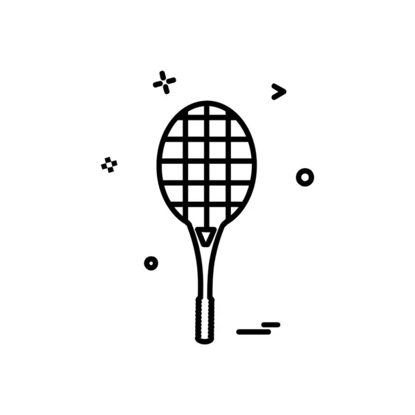 Vector Diseño Icono Bádminton — Archivo Imágenes Vectoriales