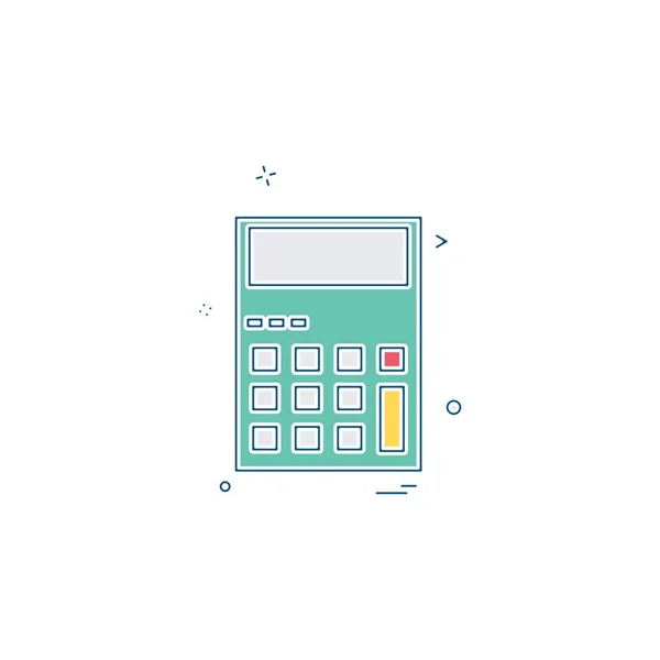 Calculator Icon Design Vector — Stock Vector