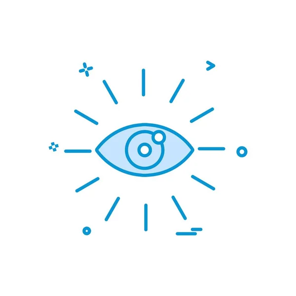 Auge Symbol Design Vektor — Stockvektor