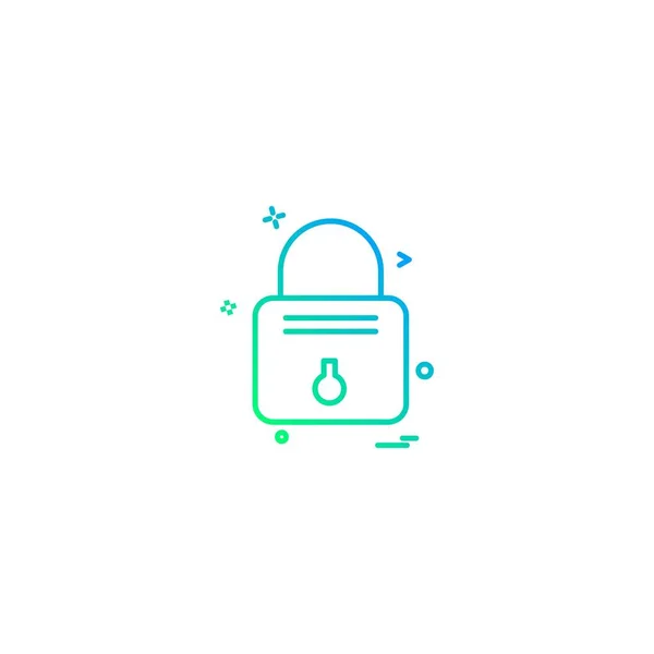 Designvektor Für Lock Icons — Stockvektor