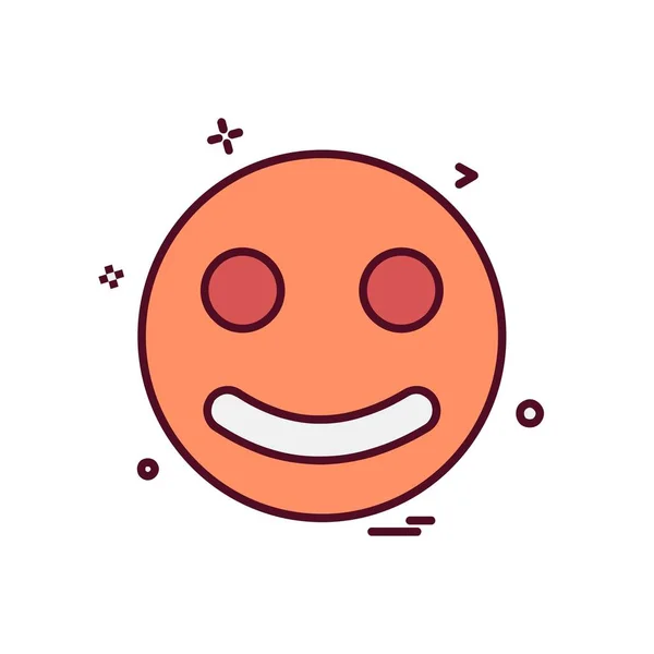 Emoji Simge Tasarım Vektörü — Stok Vektör