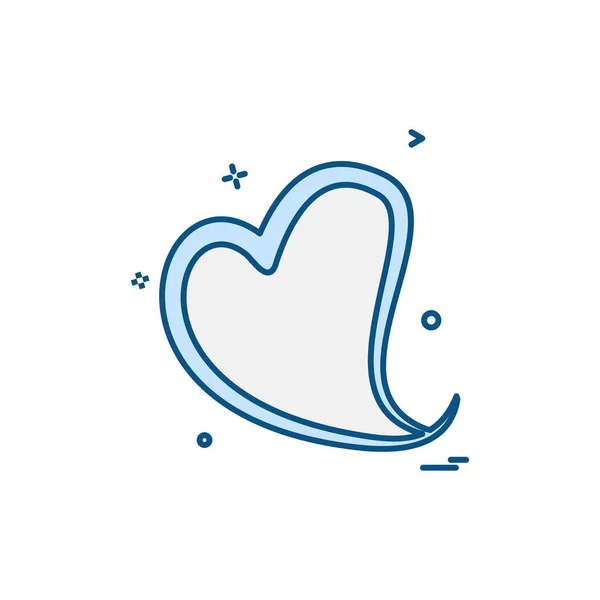 Hart Pictogram Ontwerp Vectorillustratie Voor Valentijn — Stockvector