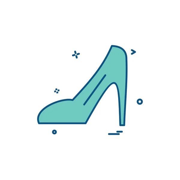 Sandale Femme Icône Design Vecteur — Image vectorielle