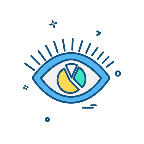 Auge Symbol Design Vektor — Stockvektor