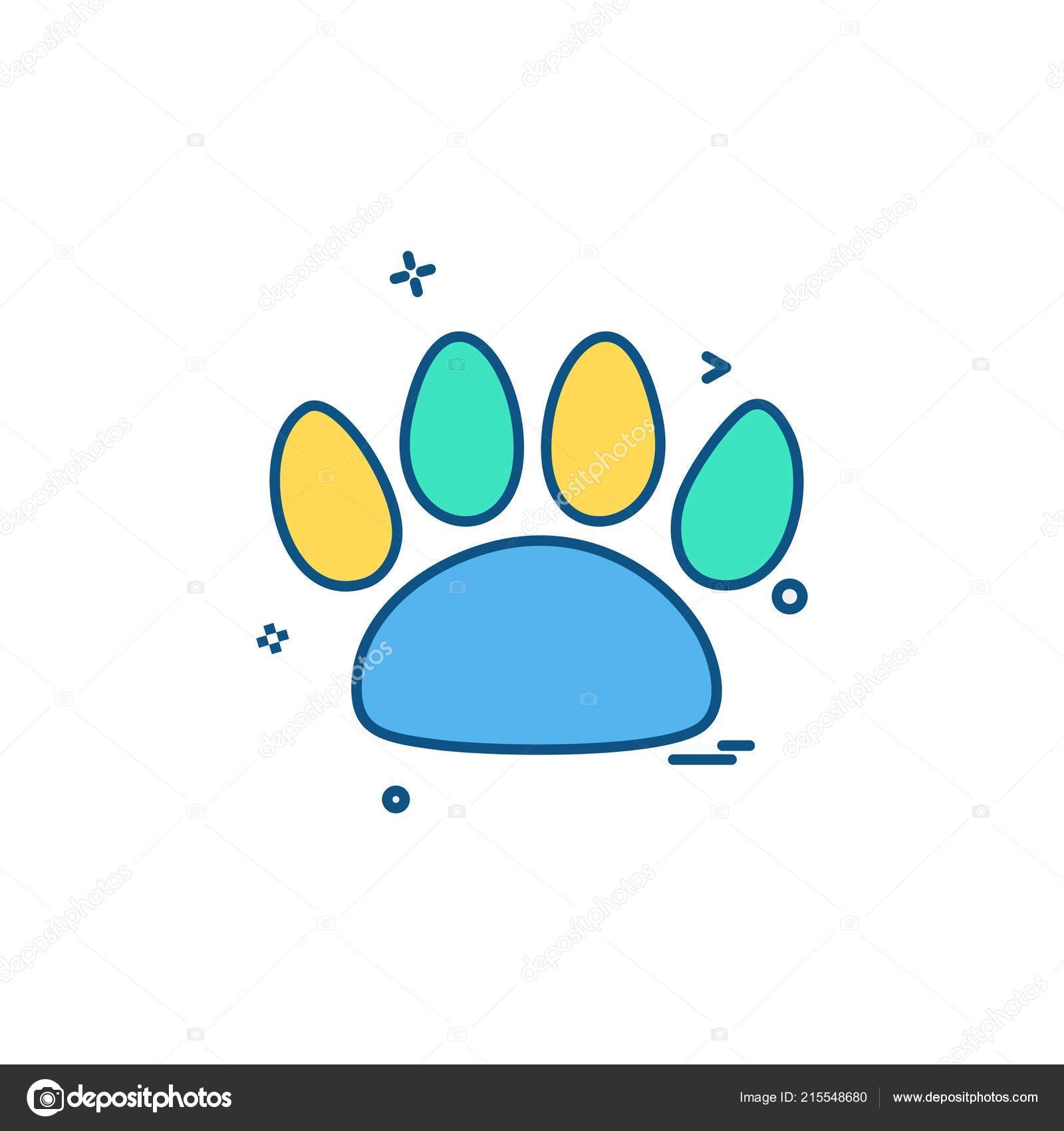 Patas Animal Vetor Desenho Icone Vetores De Stock C Ibrandify 215548680
