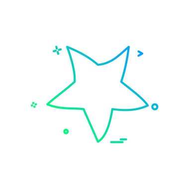 Beyaz arka plan üzerinde yıldız daire basit simgesi