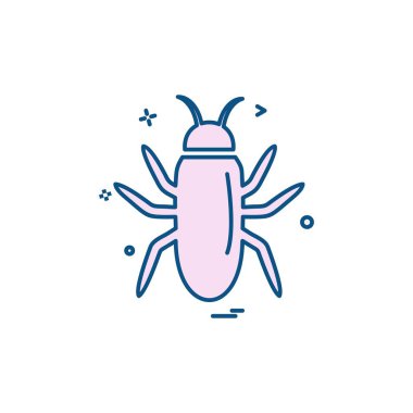 Böcekler simge tasarım vektörü 