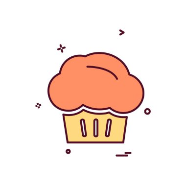 Gıda simgesi tasarım vektörü