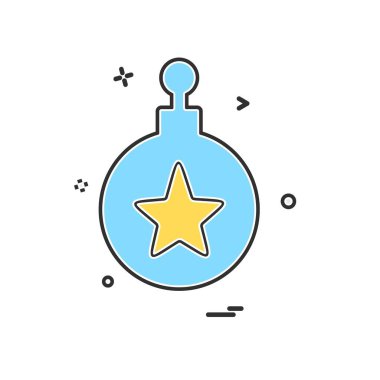 Noel top simge tasarlamak vektör