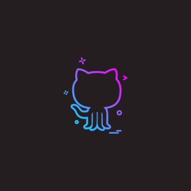 GitHub simge tasarlamak vektör 