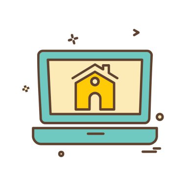 Ev simgesi tasarım vektörü 