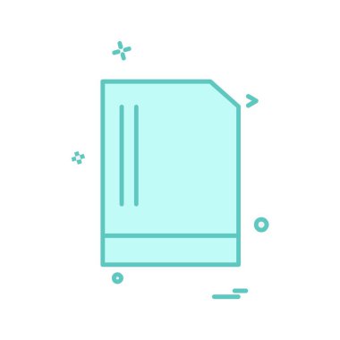 Dosya simgesi tasarım vektörü