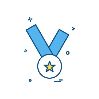 madalya simge tasarlamak vektör 