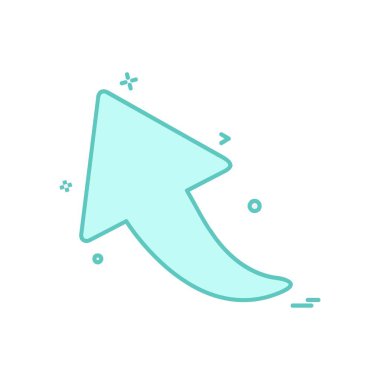 Yukarı ok simgesi tasarım vektörü