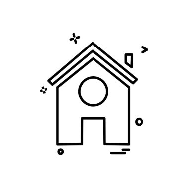 Ev simgesi tasarım vektörü