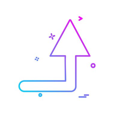 Ok simgesi tasarım vektörü