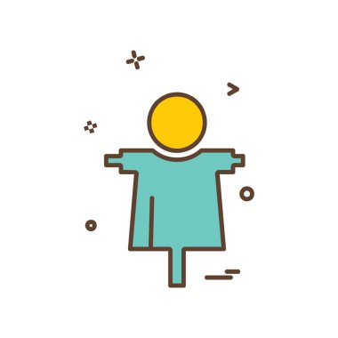 Çiftlik palyaço simge tasarlamak vektör