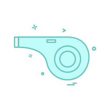 Islık simgesi tasarım vektörü