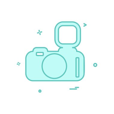 Kamera simgesi tasarım vektörü