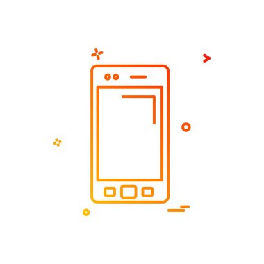 Akıllı telefon simge tasarlamak vektör 