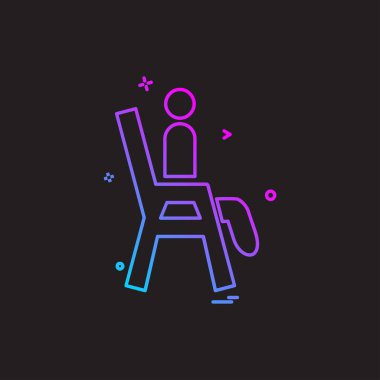 Plaj simgesi tasarım vektörü