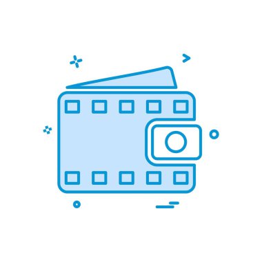 M-cüzdan simge tasarlamak vektör