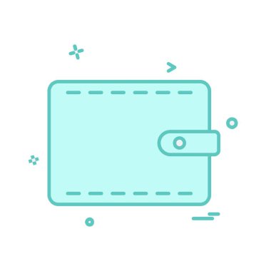 m-cüzdan simgesi tasarım, vektör çizim