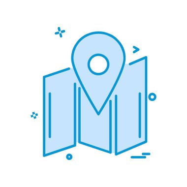 Navigasyon simgesi tasarım vektörü 