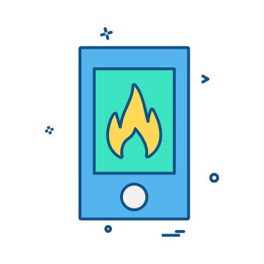 Firei con tasarım vektörü