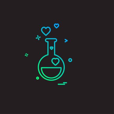 Sevgililer günü simge tasarlamak vektör