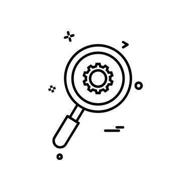 Vites simgesi tasarım vektörü