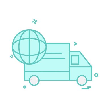 Kamyon simgesi tasarım vektörü