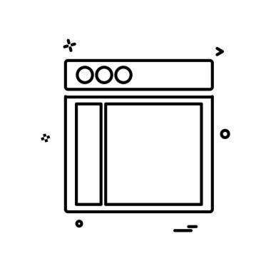 Web düzen simge tasarlamak vektör