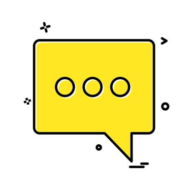 Sohbet simgesi tasarım vektörü