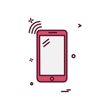 Akıllı telefon simge tasarlamak vektör 