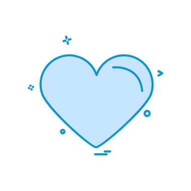 Kalp simgesi tasarım, Sevgililer günü için vektör çizim