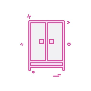 Dolap simge tasarlamak vektör