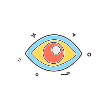 göz simgesi tasarım vektörü