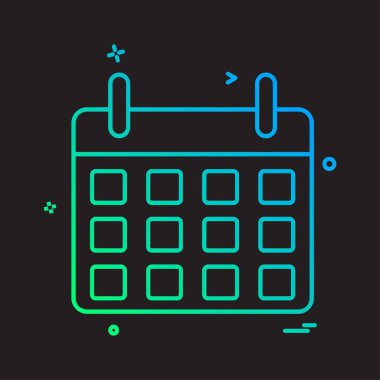 Takvim simge tasarlamak vektör 